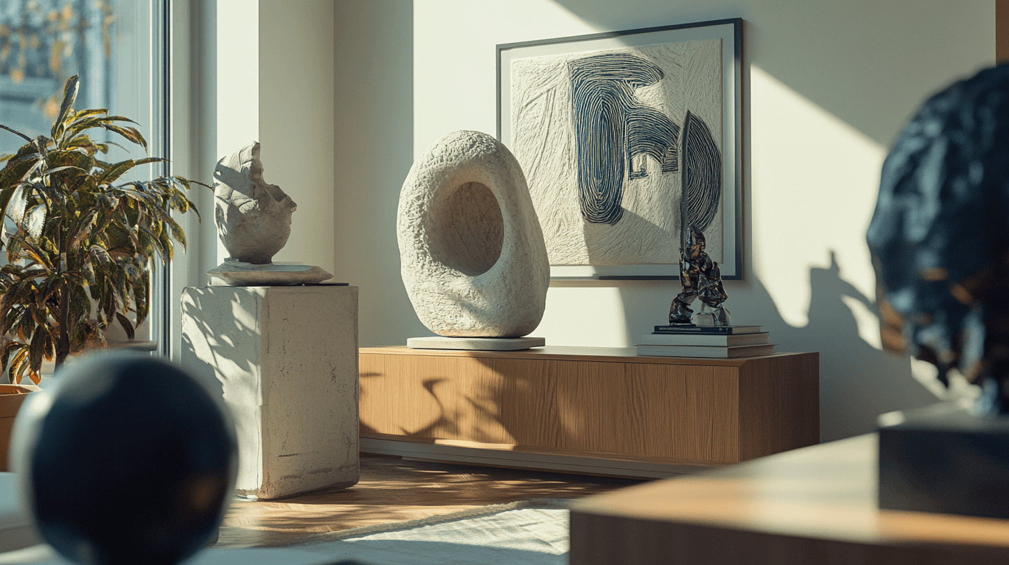 Placement et entretien de sculptures et d'objets d'art