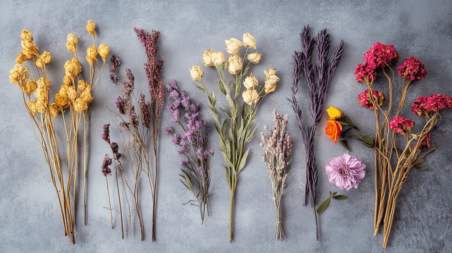 La diversité des fleurs séchées : Quelles fleurs conviennent ?