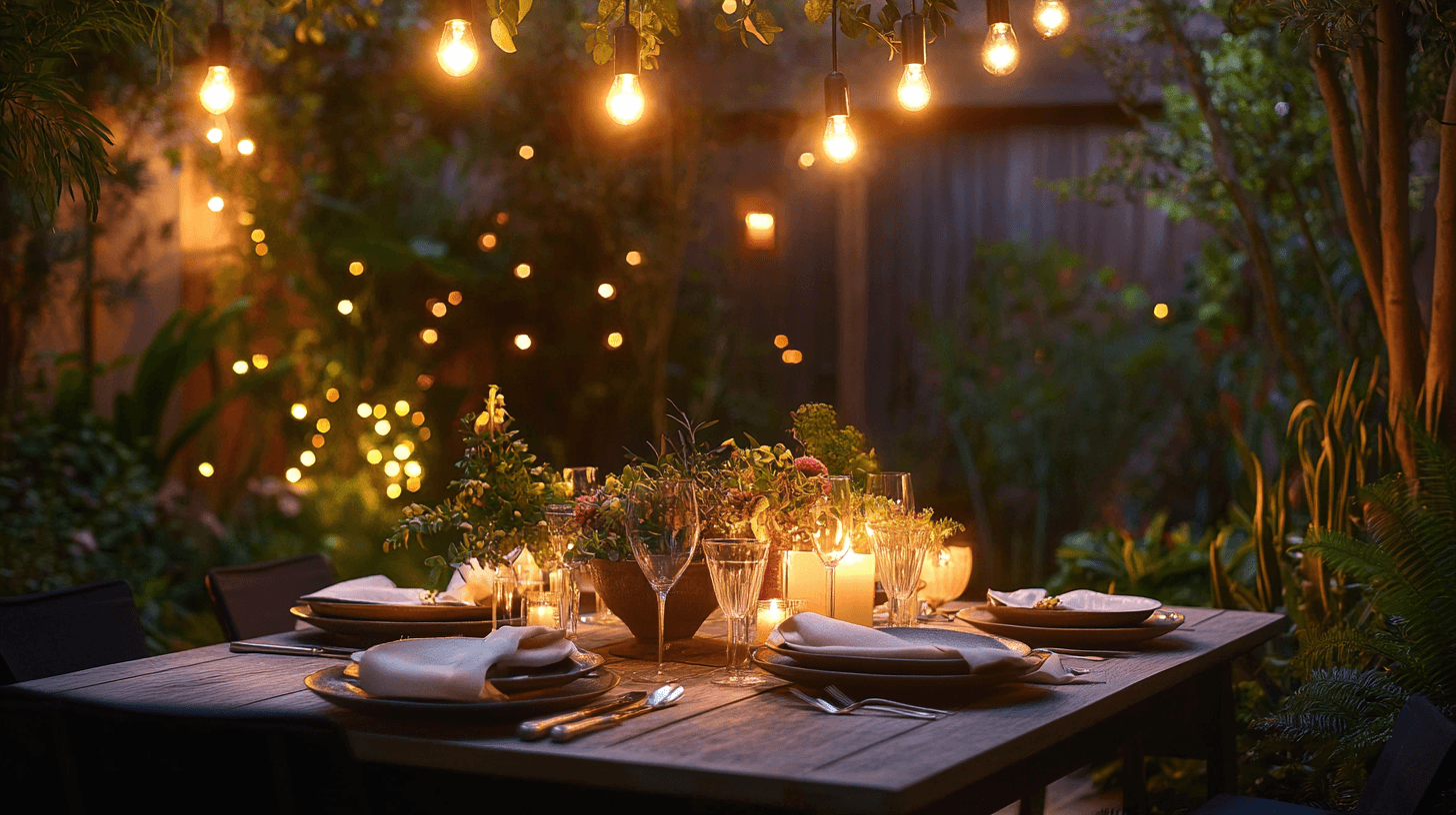Dîner gastronomique en plein air