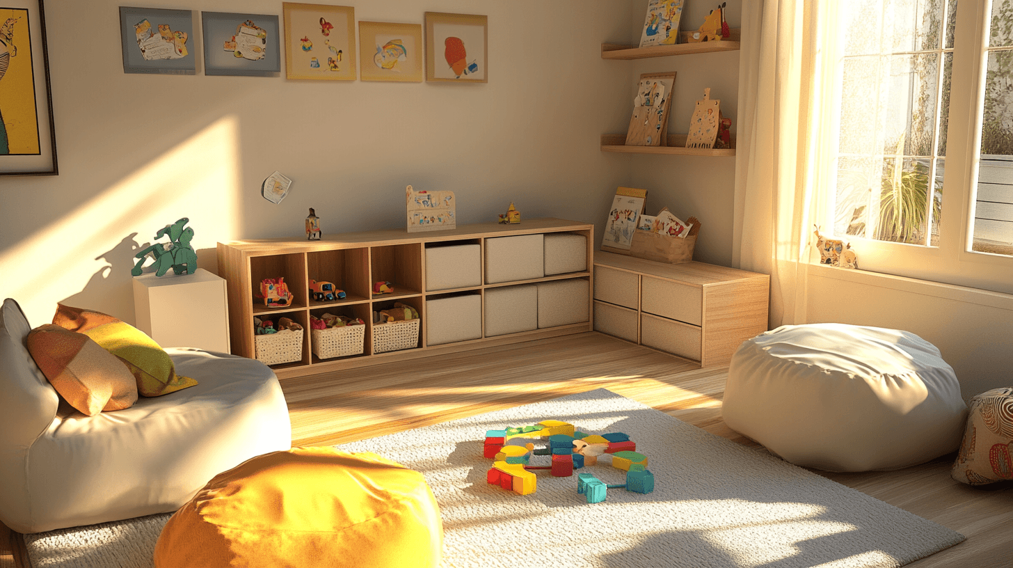 Aménagement de l'espace pour un salon familial