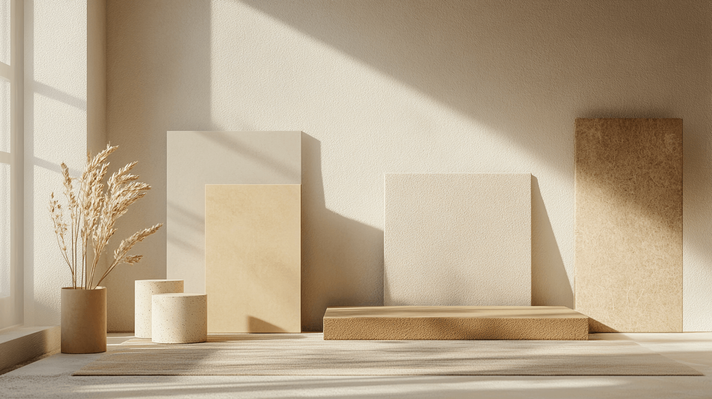 Conception des couleurs et matériaux : La base du salon minimaliste