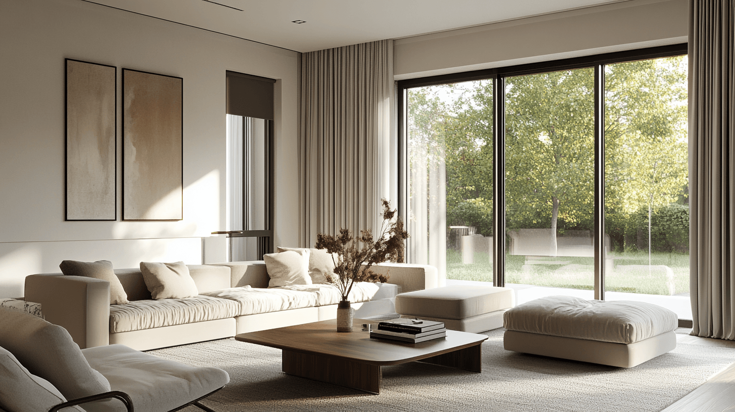 Salon au style moderne : Lignes épurées et détails minimalistes