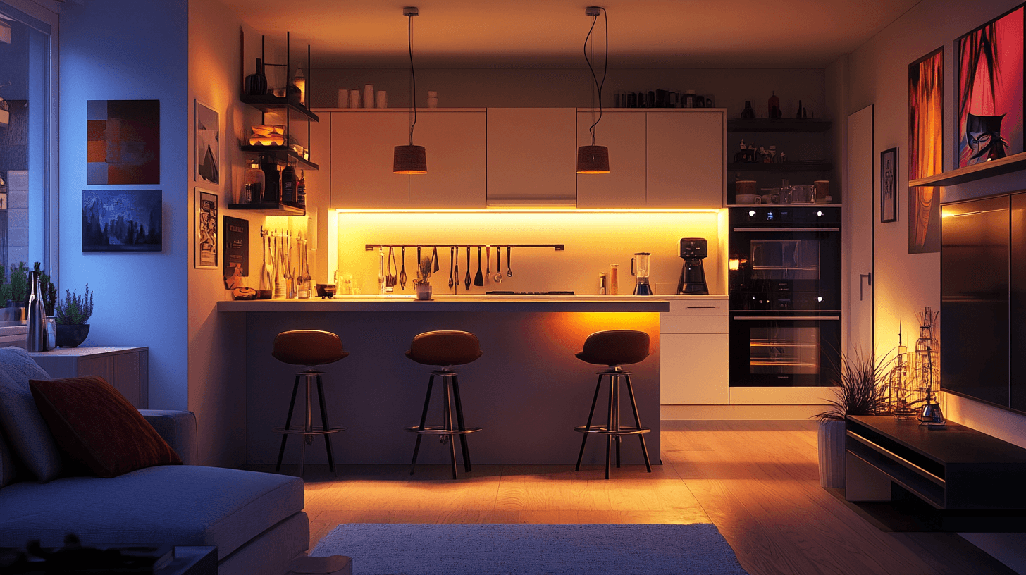 Meubles et décoration pour la cuisine-séjour