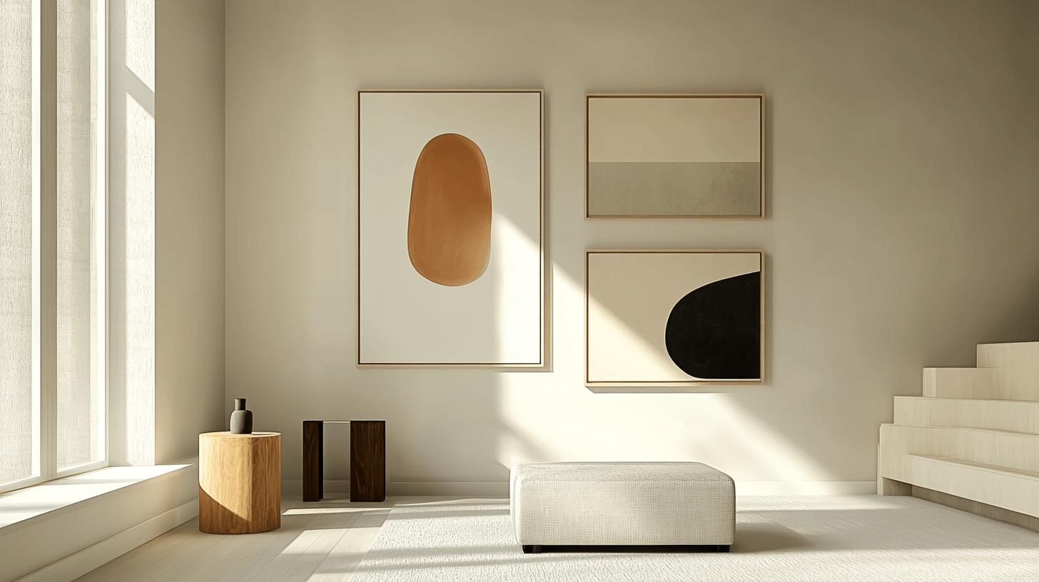 Décoration murale minimaliste : Peu d'éléments, grand effet