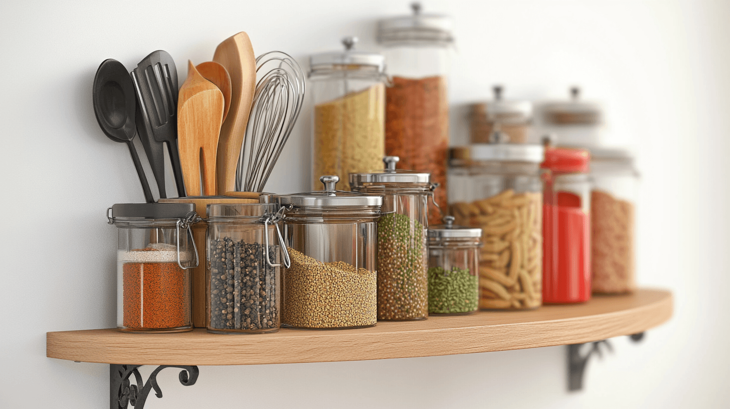 Étagères d'angle dans la cuisine : Aides pratiques pour plus d'ordre