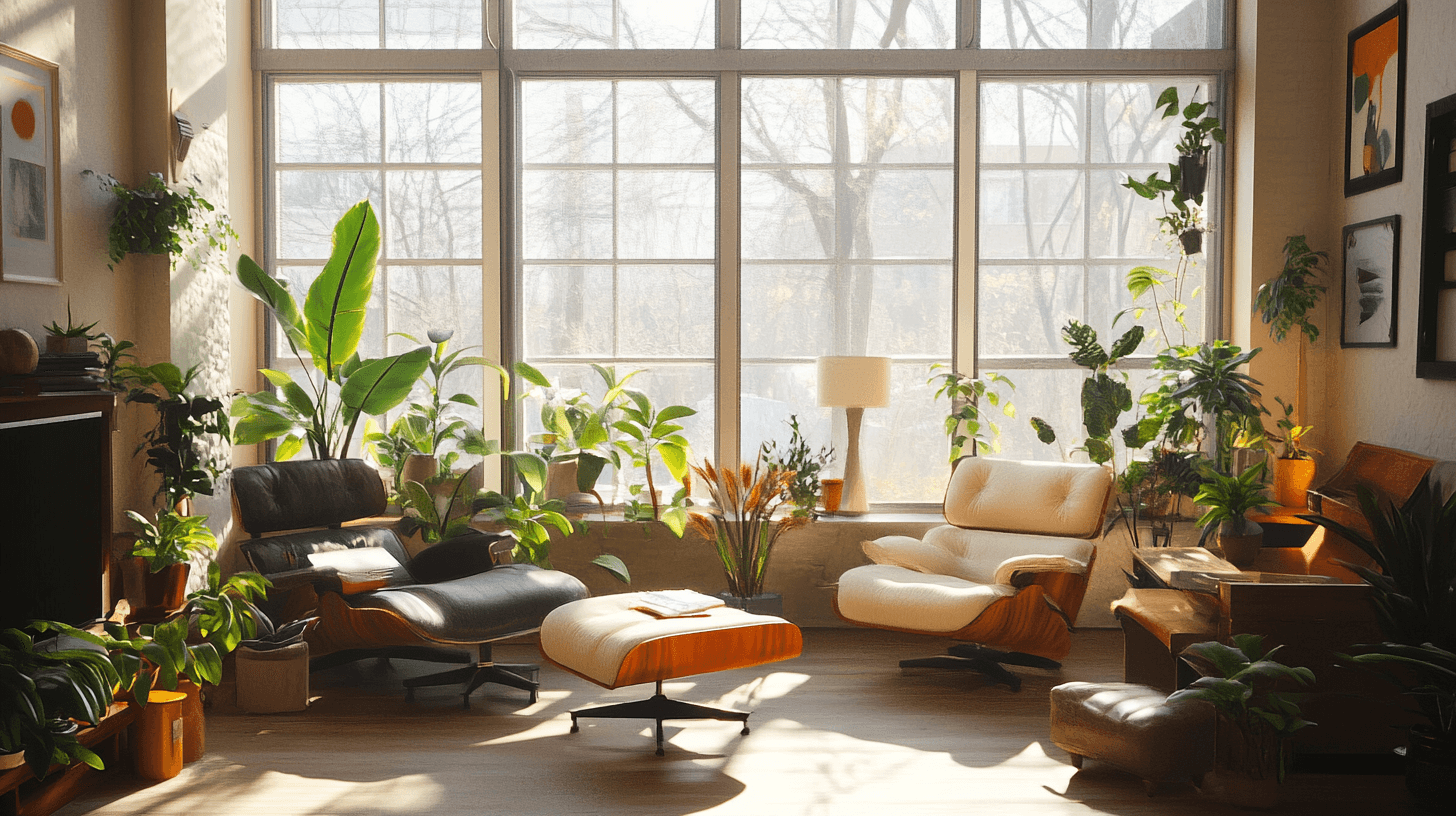 Salon dans le style Urban Jungle : La nature à l'état pur chez vous