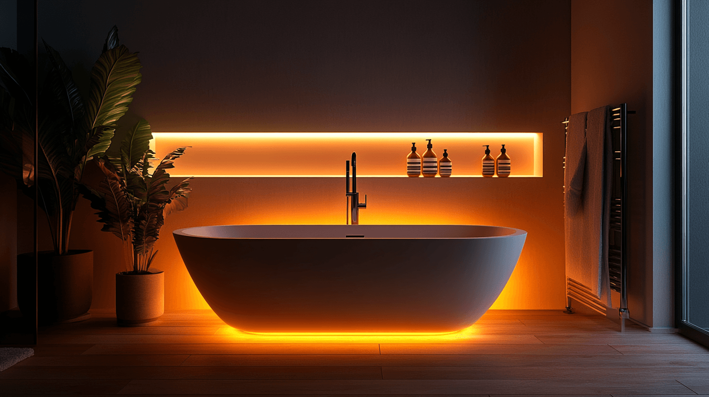 Luxe et détente : La salle de bain avec baignoire autoportante