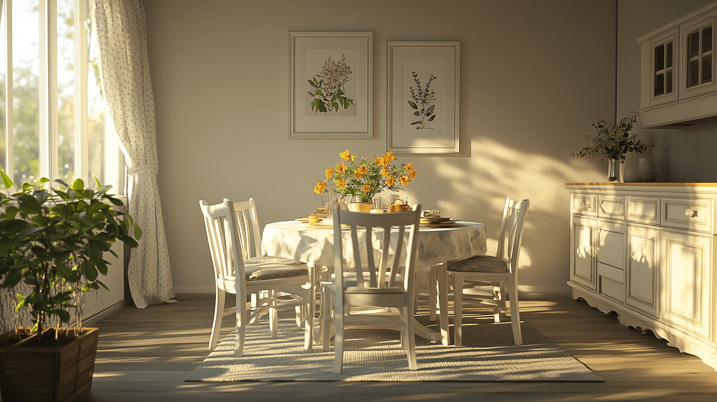 Conception des couleurs dans le style maison de campagne : Tons doux pour une atmosphère harmonieuse