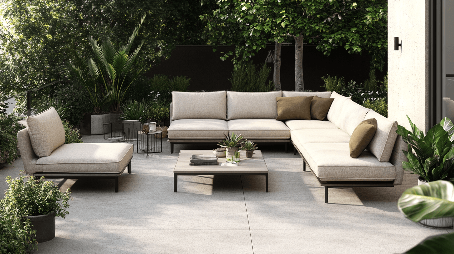 Mobilier de jardin élégant pour plus de confort