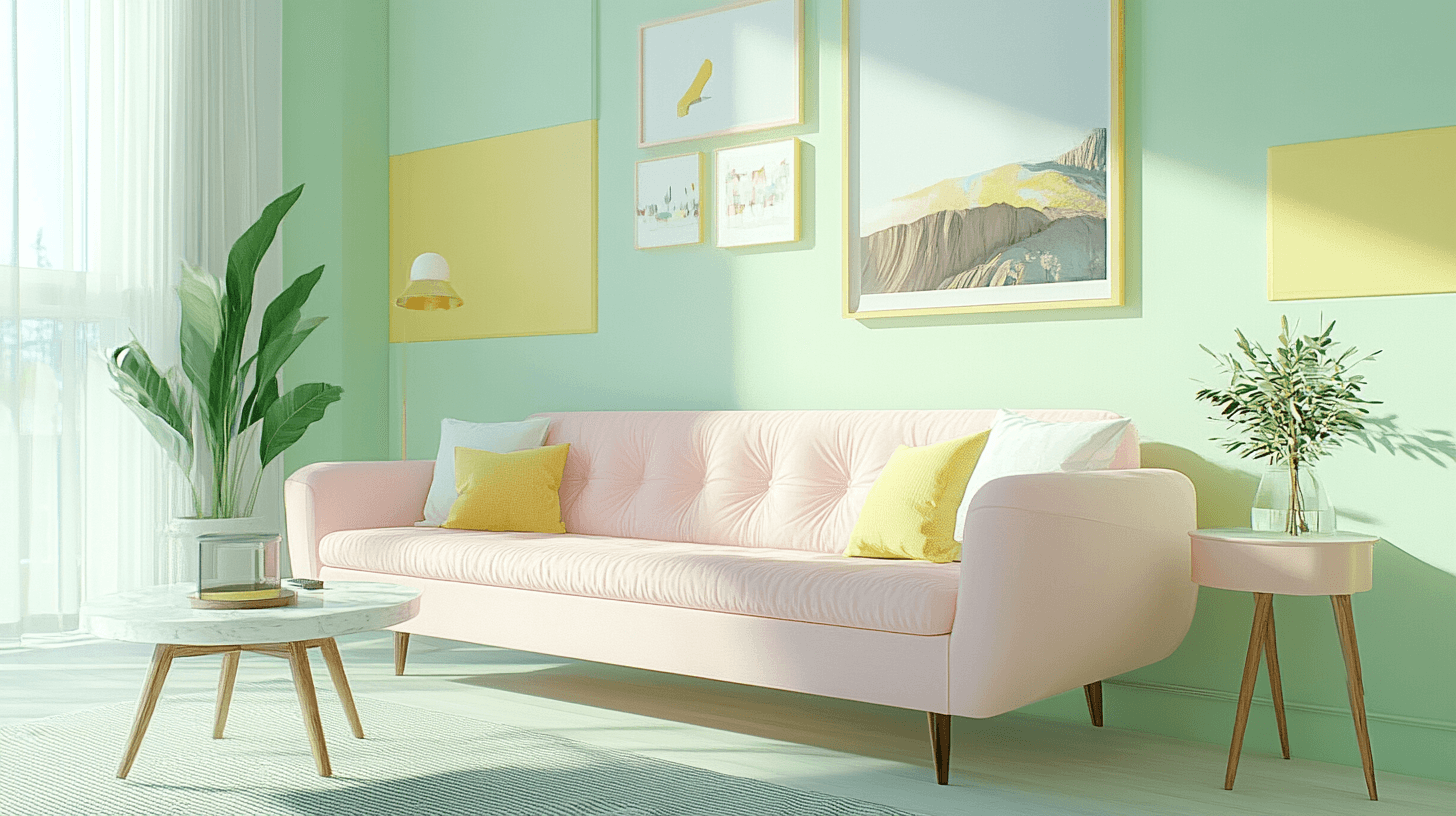 Touches de couleur en pastel : Teintes douces pour chaque pièce