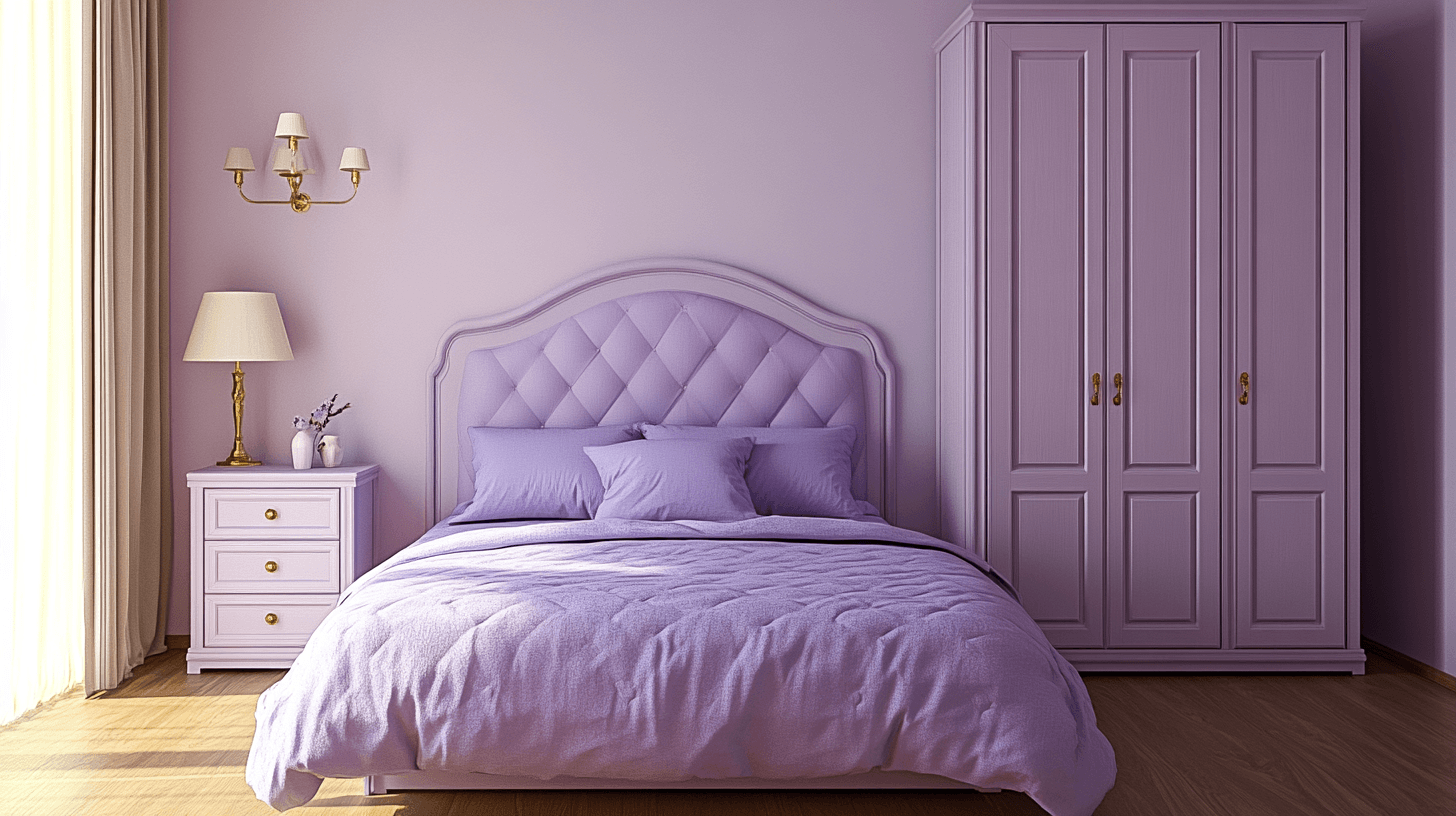 Meubles en tons lavande : La base pour une chambre harmonieuse