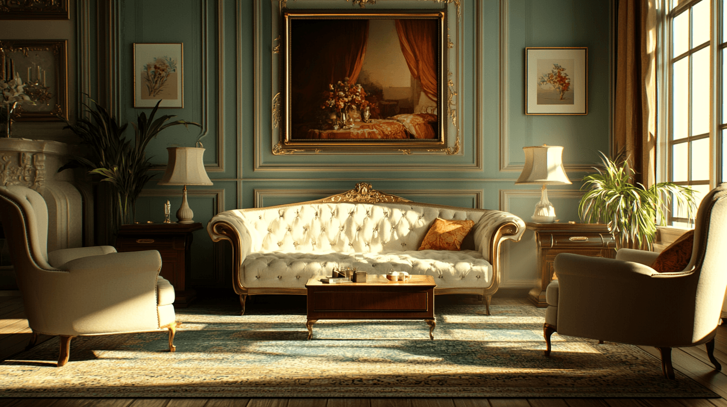 Style baroque interprété de manière moderne : le faste rencontre le design contemporain