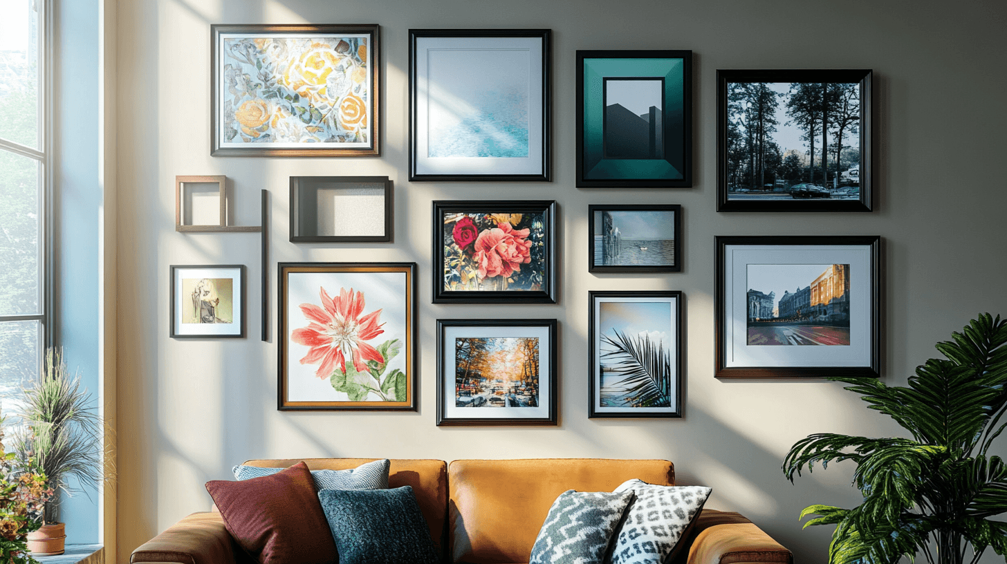 Utiliser des cadres photo de manière créative : mettre en scène l'art et les photos avec style