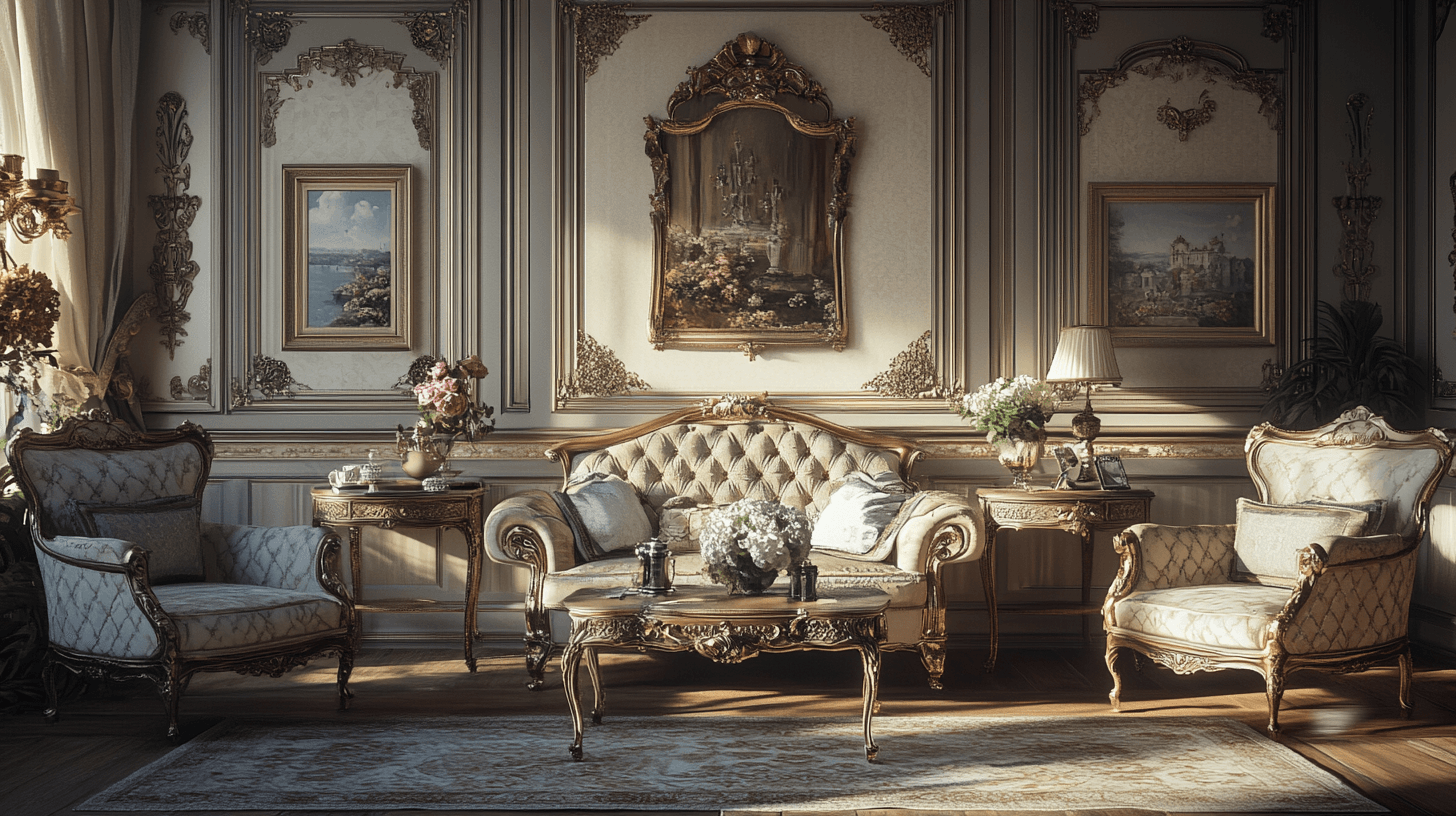 Styles de vie dans le design Vintage Glam