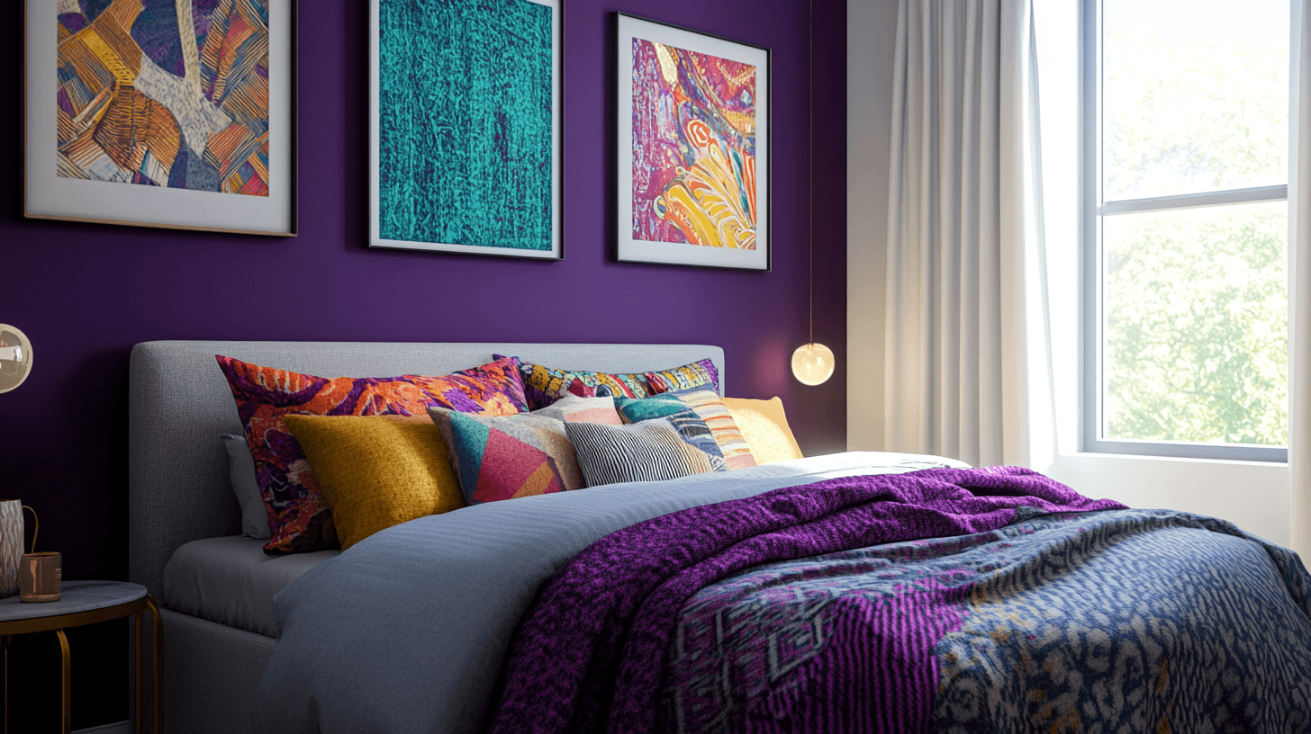 Conception de la chambre à coucher : calme et énergie grâce aux contrastes de couleurs