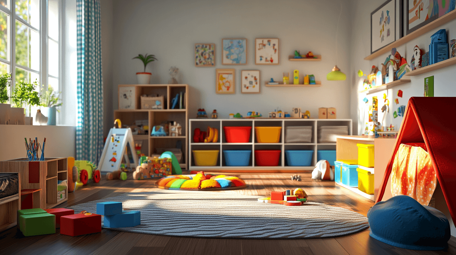 Chambre d'enfants : créativité et ordre réunis