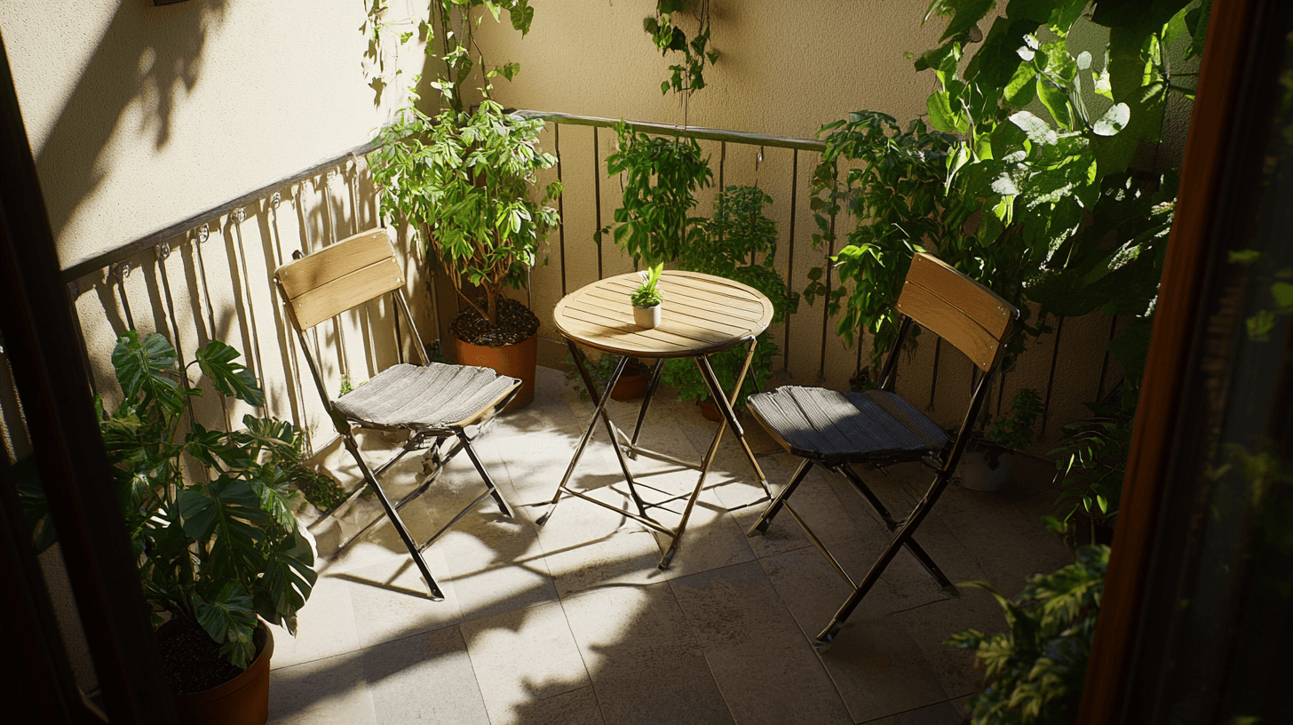Mobilier d'extérieur pour le balcon : Flexible et peu encombrant