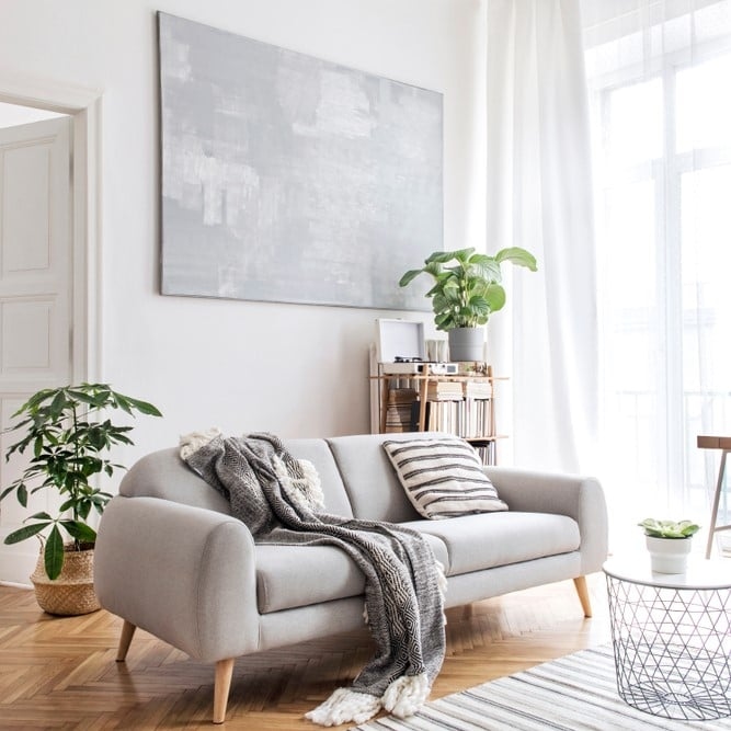 Canapé en tissu scandinave