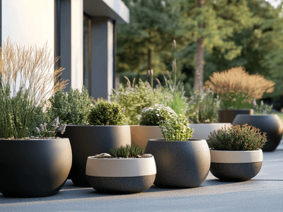 Pots de plantes pour l'extérieur : élégants et pratiques