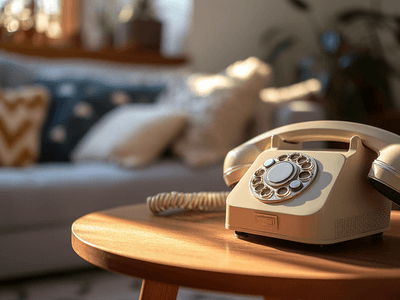 Rétro rencontre moderne : tables de téléphone avec charme