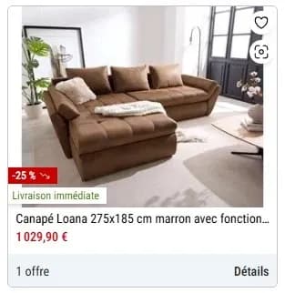 Etiquette "livraison immédiate"