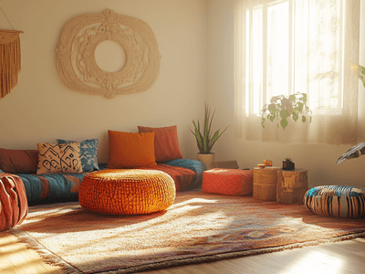 Accessoires de maison de style Boho : Colorés et confortables