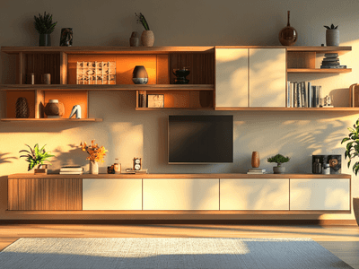 Ordre avec style : Meubles muraux pour votre salon