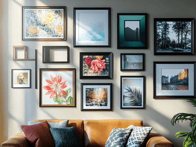 Utiliser des cadres photo de manière créative : mettre en scène l'art et les photos avec style